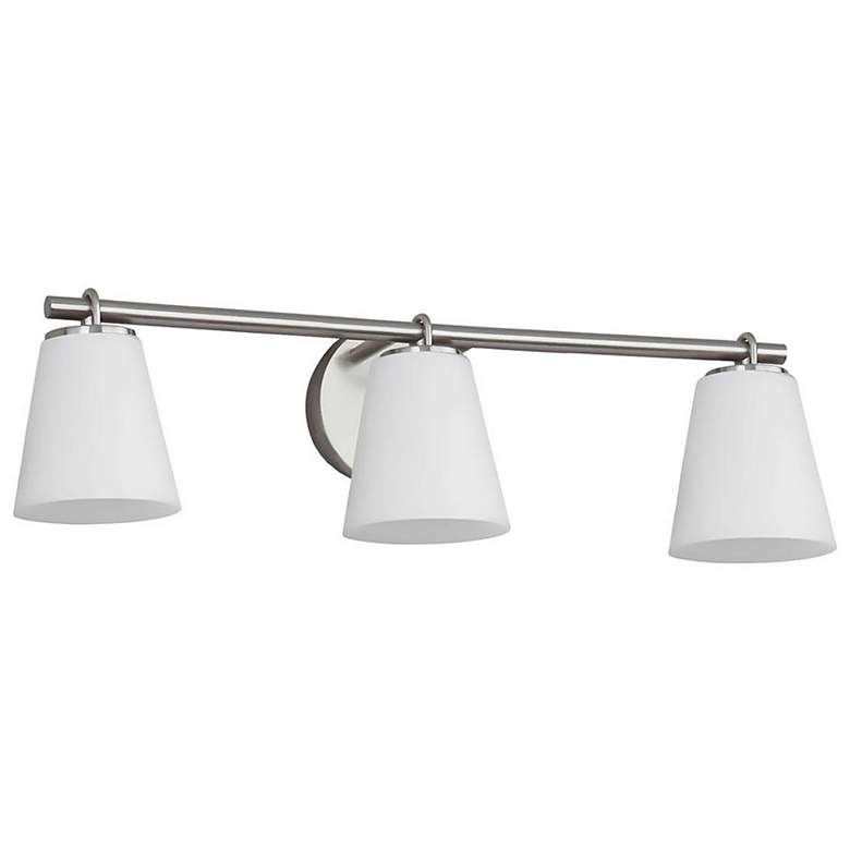 Image 3 Justice Design Alpino 25" Wide Brushed Nickel 3-Light Bath Light more views