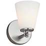 2_Justice Design Alpino 7 1/4" High Brushed Nickel Wall Sconce more views