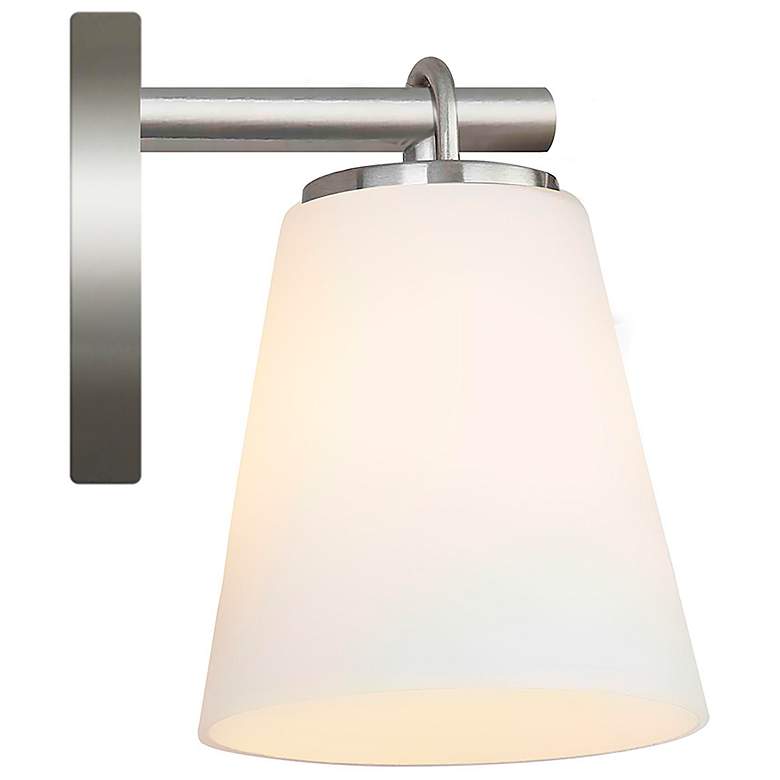 Image 3 Justice Design Alpino 7 1/4" High Brushed Nickel Wall Sconce more views