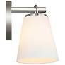 3_Justice Design Alpino 7 1/4" High Brushed Nickel Wall Sconce more views
