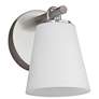 4_Justice Design Alpino 7 1/4" High Brushed Nickel Wall Sconce more views
