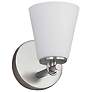 5_Justice Design Alpino 7 1/4" High Brushed Nickel Wall Sconce more views