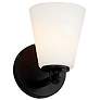 2_Justice Design Alpino 7 1/4" High Matte Black Wall Sconce more views