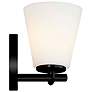 3_Justice Design Alpino 7 1/4" High Matte Black Wall Sconce more views