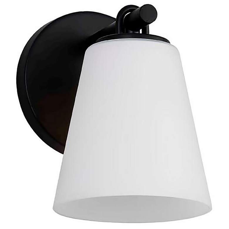 Image 4 Justice Design Alpino 7 1/4" High Matte Black Wall Sconce more views