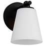 4_Justice Design Alpino 7 1/4" High Matte Black Wall Sconce more views