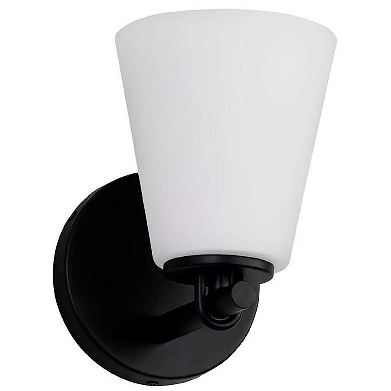 Image 5 Justice Design Alpino 7 1/4" High Matte Black Wall Sconce more views