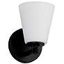 5_Justice Design Alpino 7 1/4" High Matte Black Wall Sconce more views