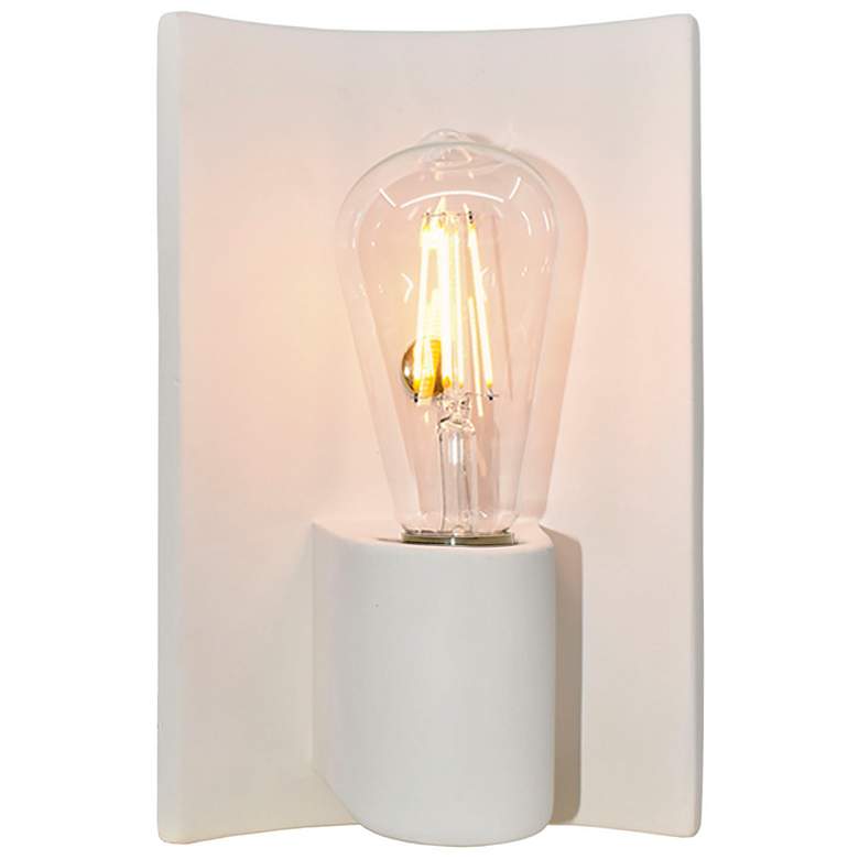 Image 1 Justice Design Ambiance 10"H Bisque Brass Flex Wall Sconce