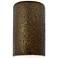 Justice Design Ambiance 12 1/2" Ceramic Brass LED Outdoor Wall Sconce