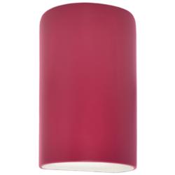 Justice Design Ambiance 12 1/2&quot;H Cerise Cylinder Wall Sconce
