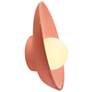 2_Justice Design Ambiance 12" High Gloss Blush LED Wall Sconce more views