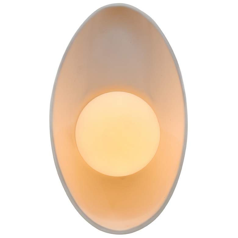 Image 1 Justice Design Ambiance 12"H Bisque Ceramic LED Wall Sconce