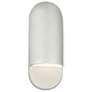 Justice Design Ambiance 14"H Bisque Capsule ADA Wall Sconce