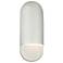 Justice Design Ambiance 14"H Bisque Capsule ADA Wall Sconce