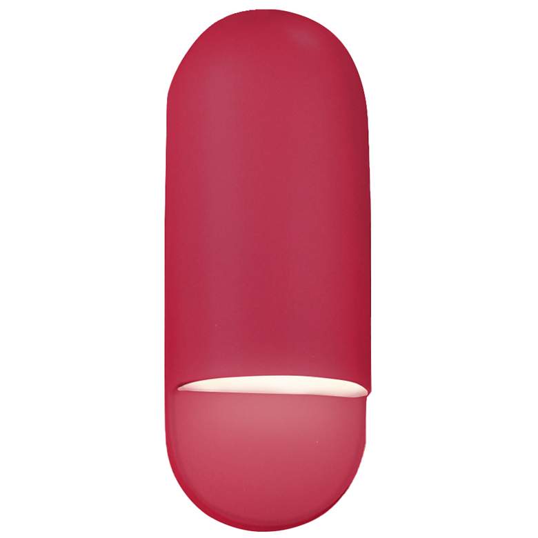 Image 1 Justice Design Ambiance 14"H Cerise Capsule ADA Wall Sconce