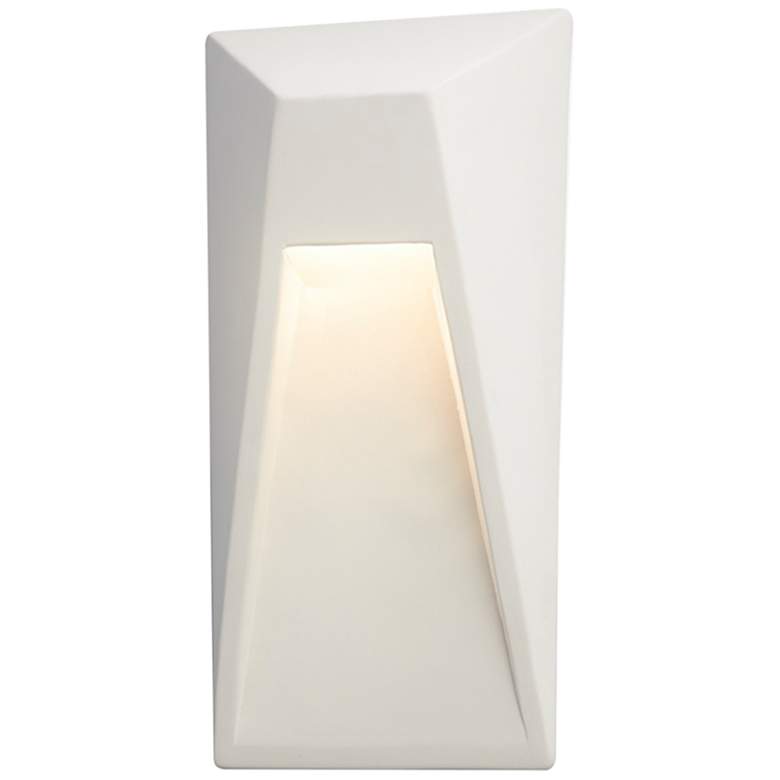 Image 2 Justice Design Ambiance 15 inch High Bisque White LED Outdoor Wall Light