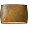 Justice Design Ambiance 16" Oval Open Yellow Slate Ceramic Wall Sconce