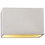 Justice Design Ambiance 6" High Bisque LED Wall Sconce