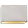 Justice Design Ambiance 6" High Bisque LED Wall Sconce