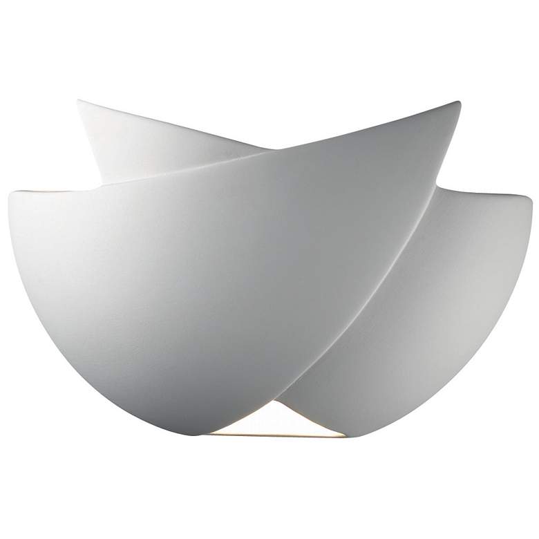 Image 1 Justice Design Ambiance 7 inch High Bisque Fema ADA Wall Sconce