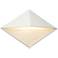 Justice Design Ambiance 8" High Bisque White LED Outdoor Wall Light