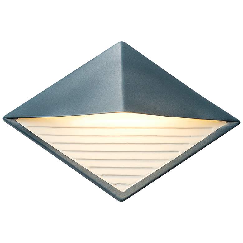Image 1 Justice Design Ambiance 8" High Midnight Sky LED Outdoor Wall Light