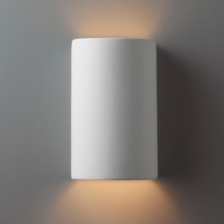 Image 5 Justice Design Ambiance 9 1/2" High Bisque Wall Sconce more views