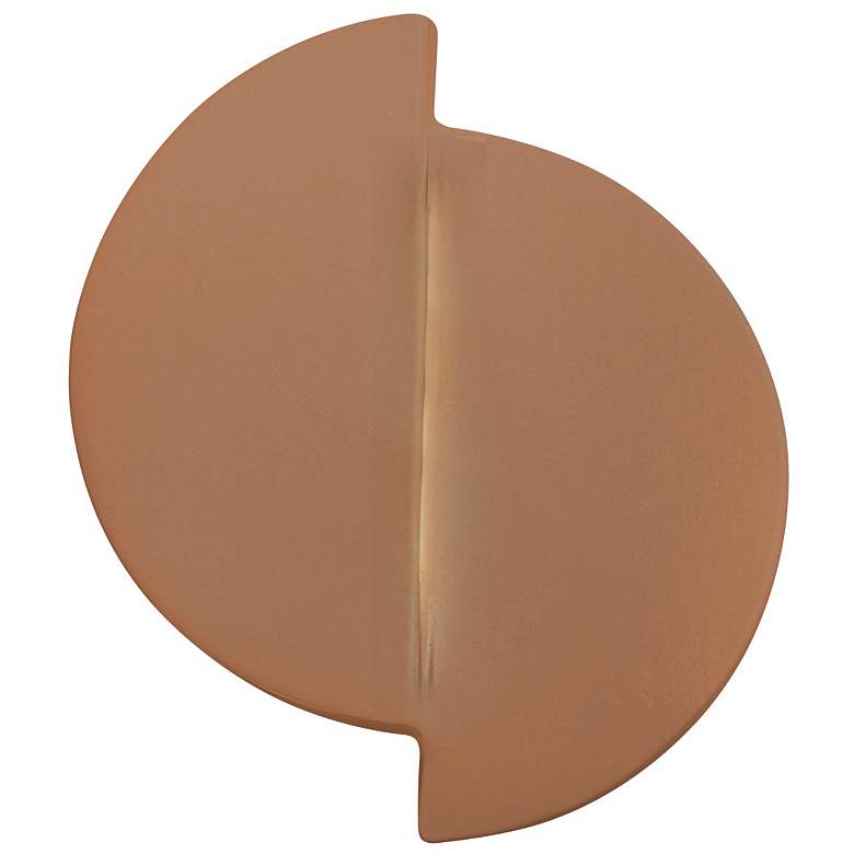 Image 1 Justice Design Ambiance 9 1/4" High Adobe LED Wall Sconce