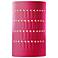 Justice Design Ambiance 9 1/4"H Cerise Cylinder Wall Sconce