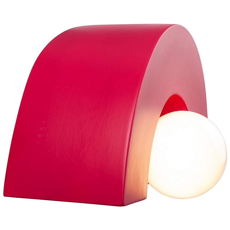 Image 5 Justice Design Ambiance Crescent 6" High Cerise Wall Sconce more views