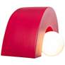 5_Justice Design Ambiance Crescent 6" High Cerise Wall Sconce more views