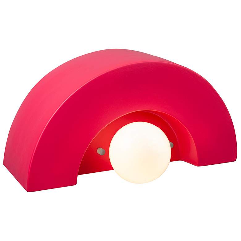 Image 6 Justice Design Ambiance Crescent 6" High Cerise Wall Sconce more views