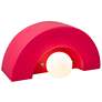6_Justice Design Ambiance Crescent 6" High Cerise Wall Sconce more views