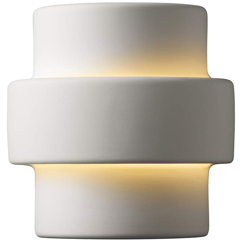 Image 2 Justice Design Ambiance Step 8 3/4" High Bisque Wall Sconce
