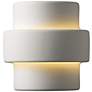 2_Justice Design Ambiance Step 8 3/4" High Bisque Wall Sconce