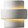 Justice Design Ambiance Step 8 3/4" High Bisque Wall Sconce