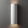1_Justice Design Ambiance Tube 17" High Bisque ADA Wall Sconce