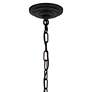 Justice Design Anchor 22 1/2" Matte Black and Frosted Glass Chandelier