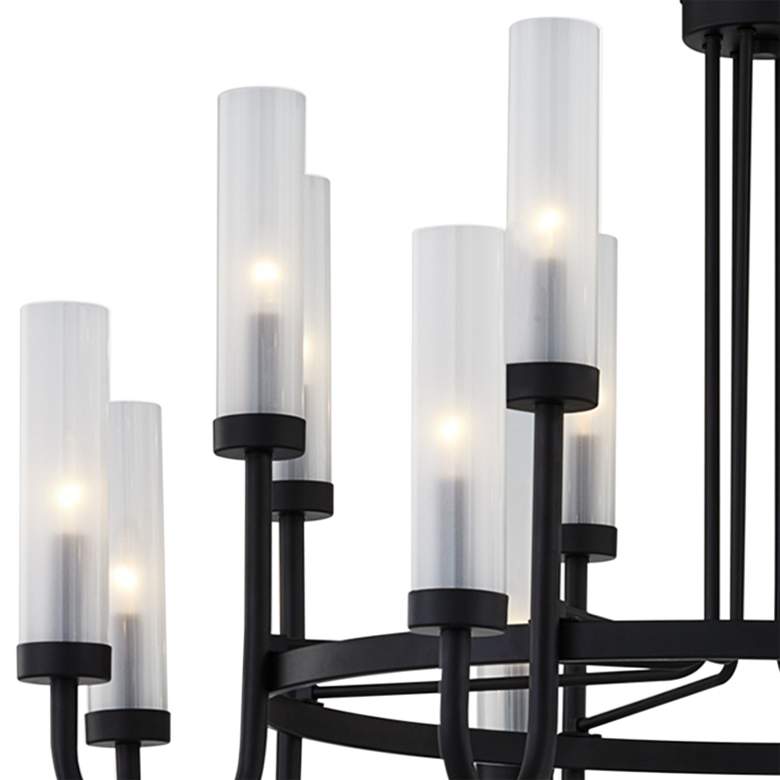 Image 3 Justice Design Anchor 42 1/2" Wide Matte Black 16-Light Chandelier more views