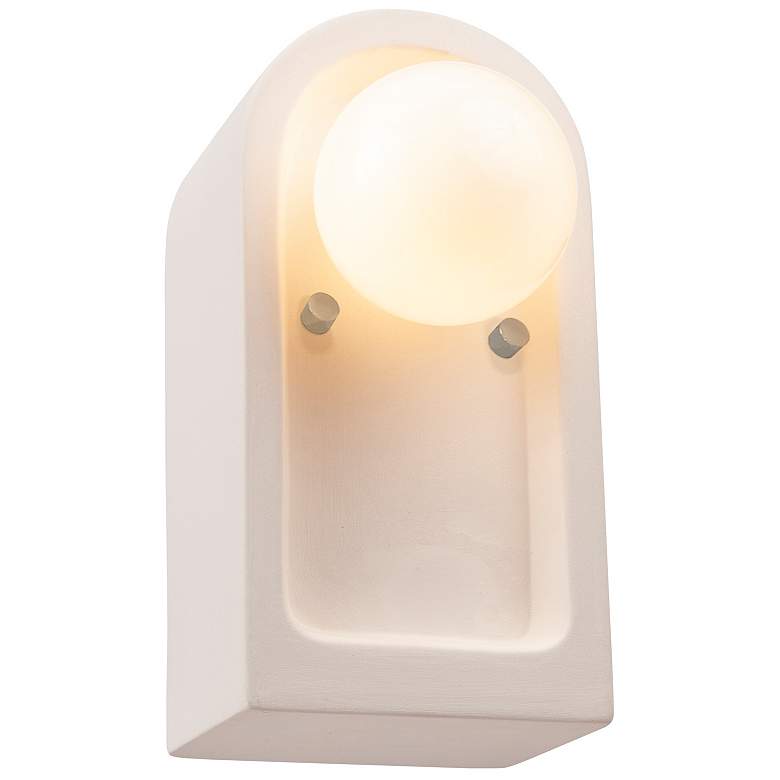 Image 1 Justice Design Arcade 9" High Bisque Wall Sconce