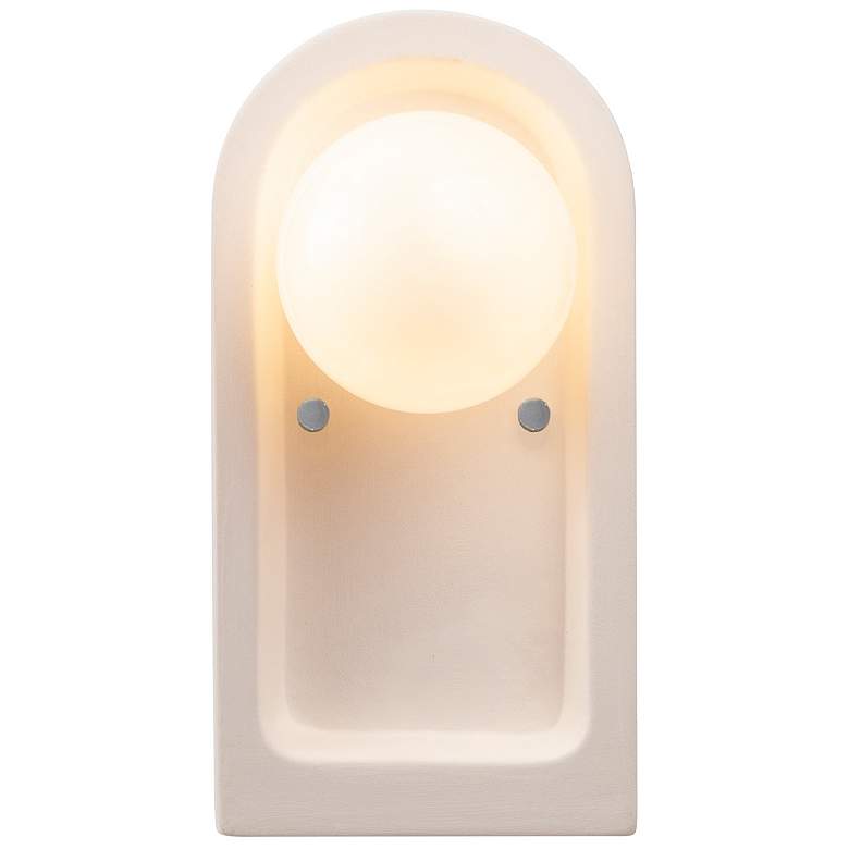 Image 2 Justice Design Arcade 9" High Bisque Wall Sconce more views