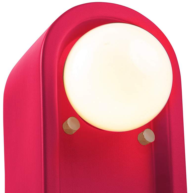 Image 2 Justice Design Arcade 9 inch High Cerise Wall Sconce more views