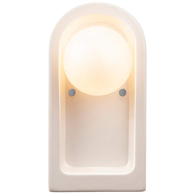 Image 2 Justice Design Arcade 9 inch High Gloss White Wall Sconce more views