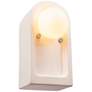 Justice Design Arcade 9" High Matte White Wall Sconce