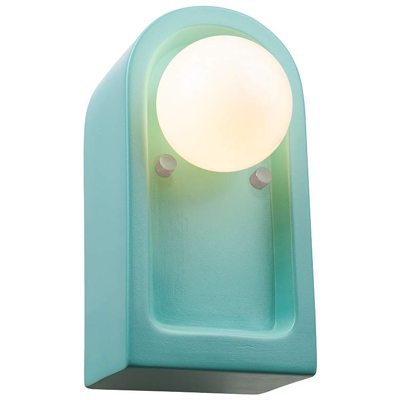 Image 1 Justice Design Arcade 9" High Reflecting Pool Wall Sconce