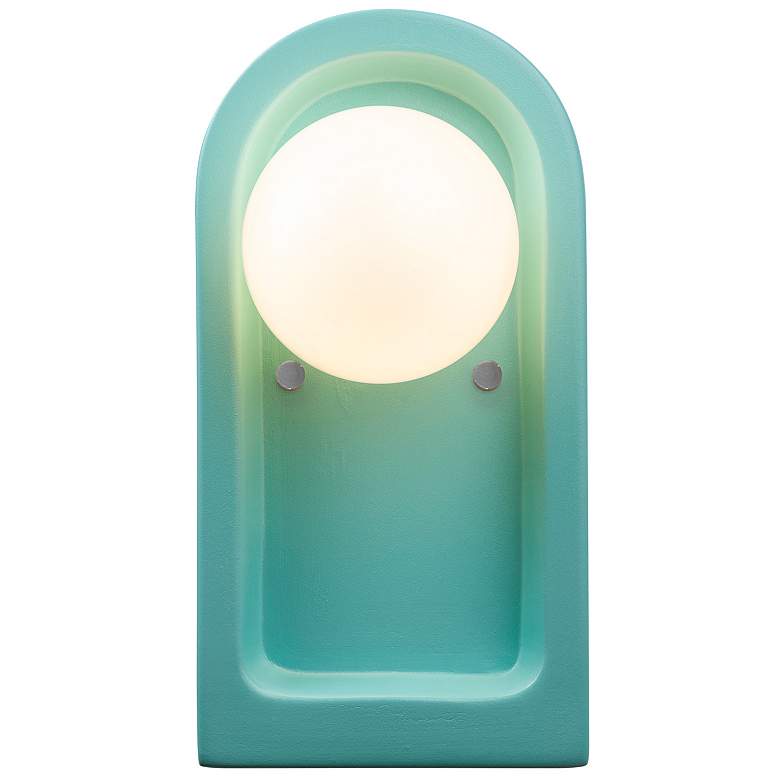 Image 2 Justice Design Arcade 9" High Reflecting Pool Wall Sconce more views