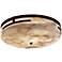 Justice Design Atlas 18 1/2" Bronze Alabaster Rocks LED Ceiling Light