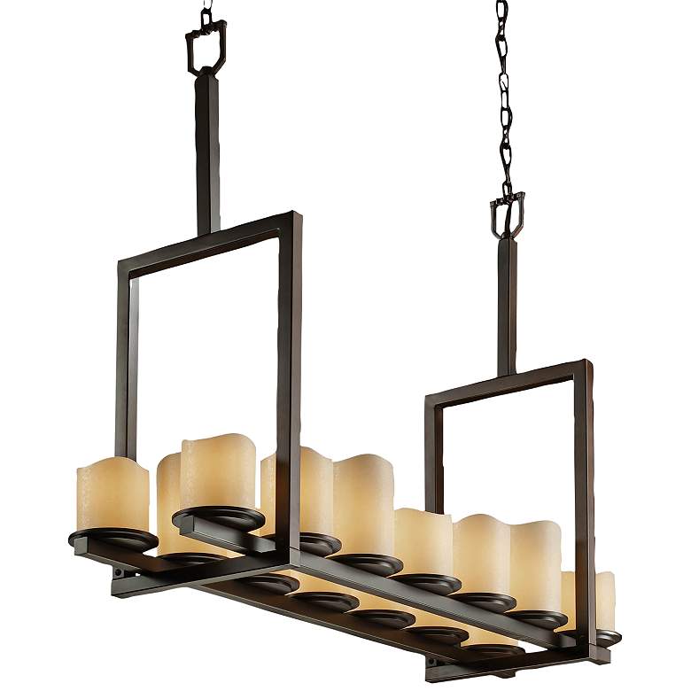 Image 2 Justice Design CandleAria Dakota 42" Bronze Island Light Pendant