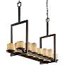 2_Justice Design CandleAria Dakota 42" Bronze Island Light Pendant